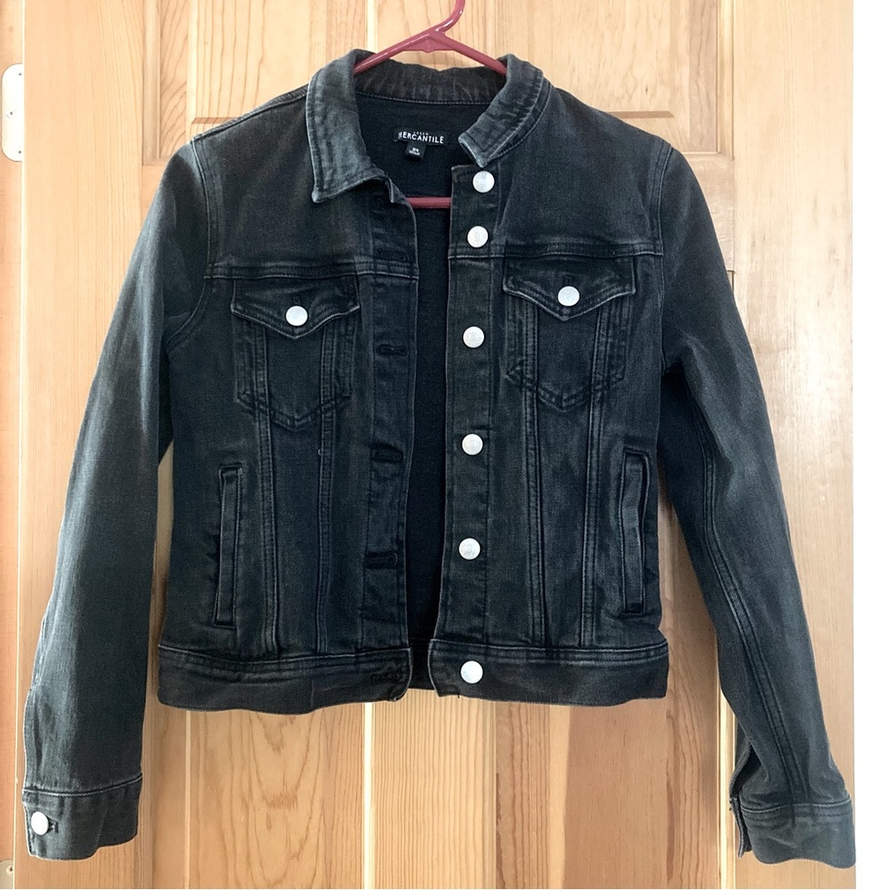 J. Crew Mercantile Black Denim Jacket 
Size: XS